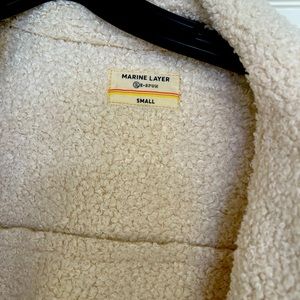 Marine Layer faux sheep skin jacket